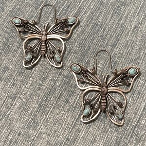 Lucky Brand butterfly earrings